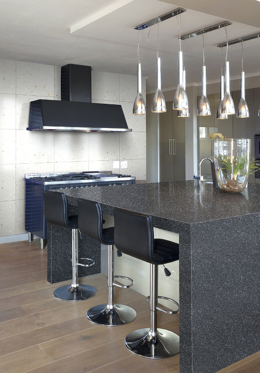 Shining Black Quartz Kitchen Countertops Buy Quartz Kitchen